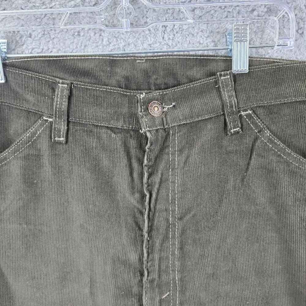 Vintage Levi's 515 Men's Green Straight Leg Jeans 90's Size 38 x 30